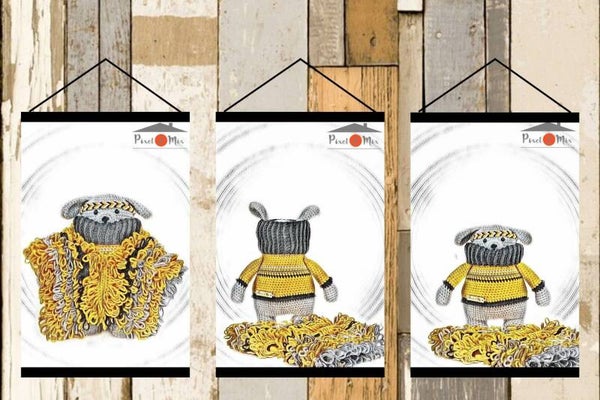 Delsin - Het Hondje - Poster A3/A4 - 3-Luik