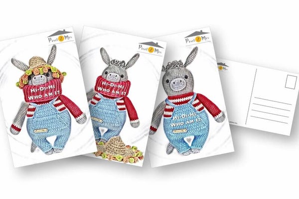 Donald - Het Ezeltje - Kaart - Set van 3