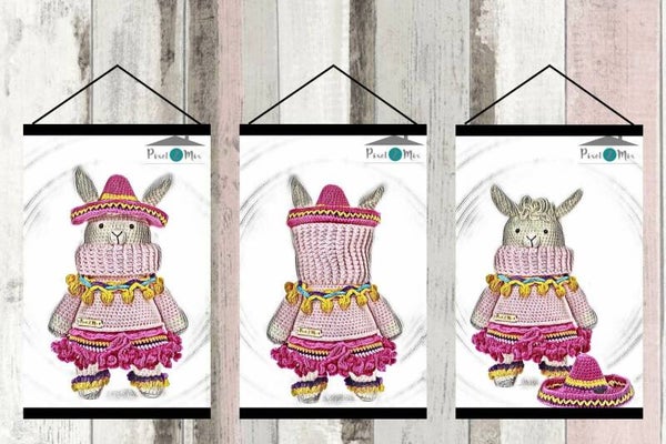 Llara - De Alpaca - Poster A3/A4 - 3-Luik