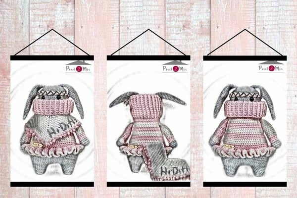 Renate - Het Konijntje - Poster A3/A4 - 3-Luik