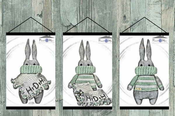 Renzo - Het Konijntje - Poster A3/A4 - 3-Luik