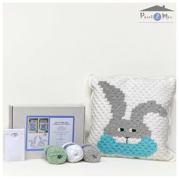 Ricky - Het Konijntje - Kussen - C2C Haakpakket