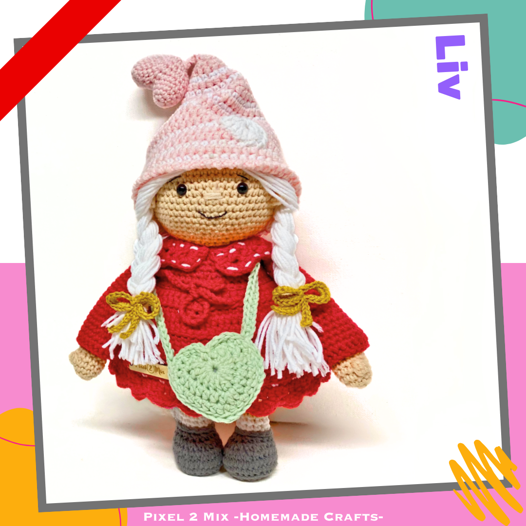 Liv - Het LOVE Girl Kaboutertje - PDF Haakpatroon