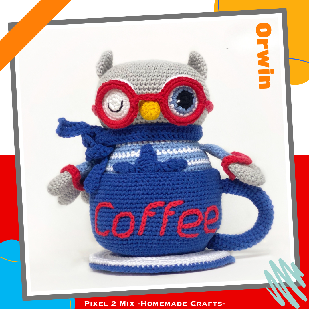 Orwin - Het Uiltje in een Koffiekopje - PDF Haakpatroon