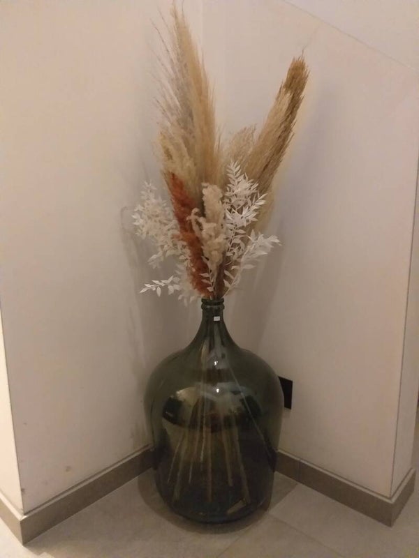 xxl wijnfles met droogboeket