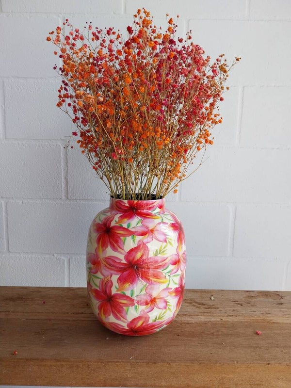 vaas met regenbooggips