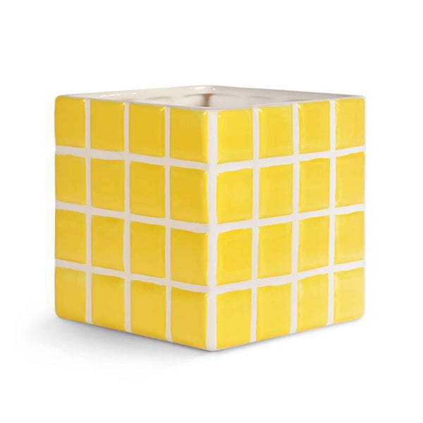 planter tile yellow