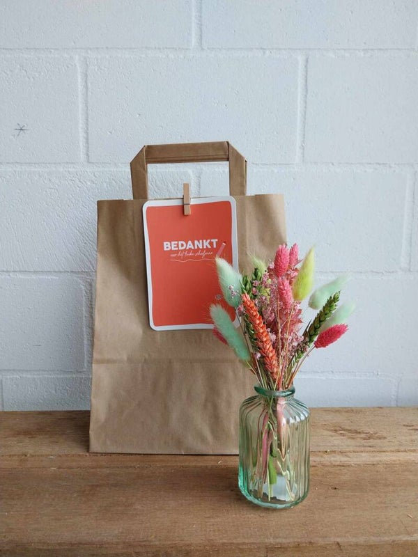 Bedankt juf/meester! - groen en roze