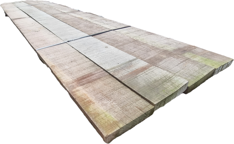 Hardhouten balken - fijnbezaagd  4.0x19.5 cm  4 stuks 3.50 meter