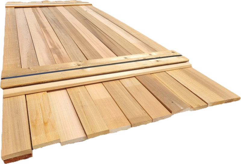 Red Cedar planken één kant geschaafd 1.8x9.0 cm 11 stuks 2.10 meter  12 stuks 3.00 meter   € 265,- inclusief BTW  Paknummer: HP243