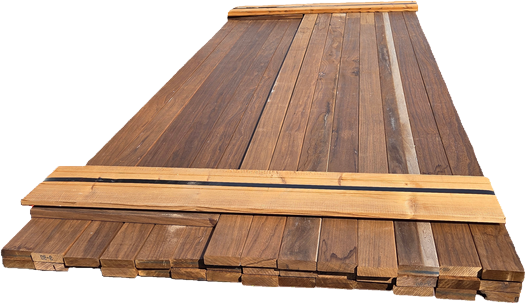 Hardhouten planken / latten - geschaafd Afmeting: 2.0x6.7 cm