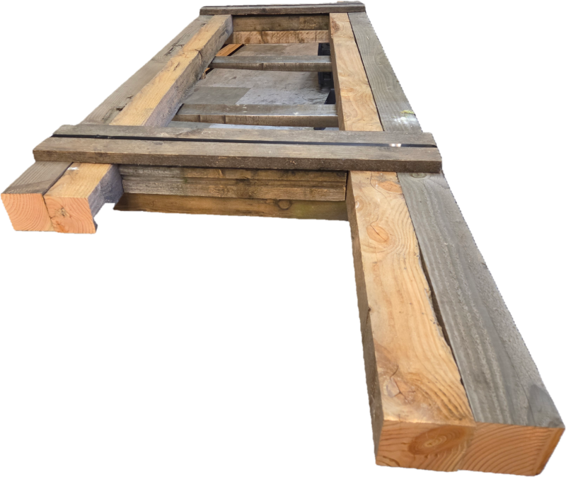 Douglas palen / balken  fijnbezaagd