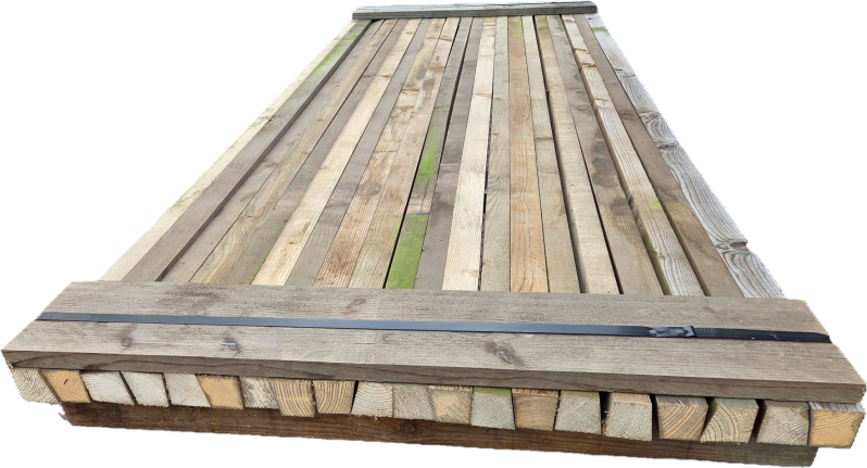 Balkjes één kant schuin