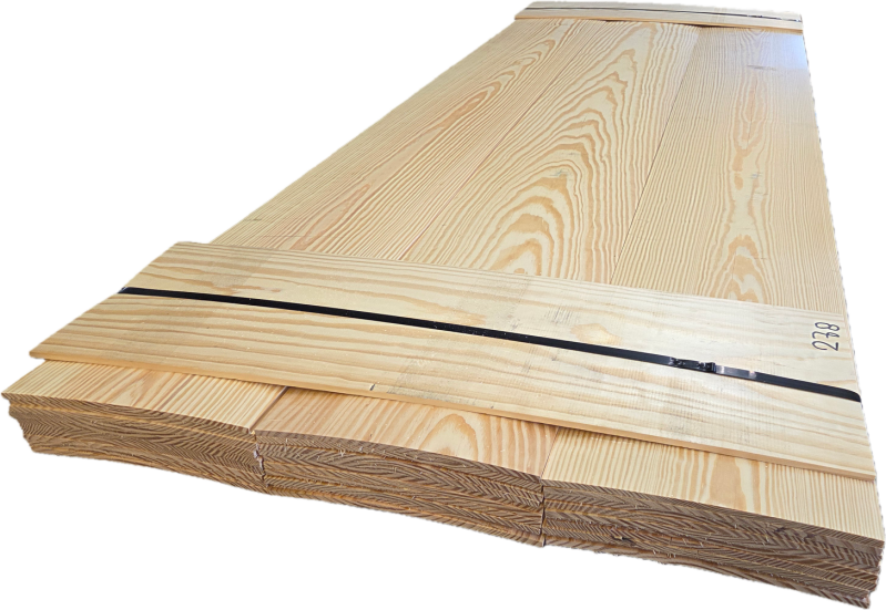 Lariks Planken  Geschaafd aan één zijde  Breedte: 28.8 cm