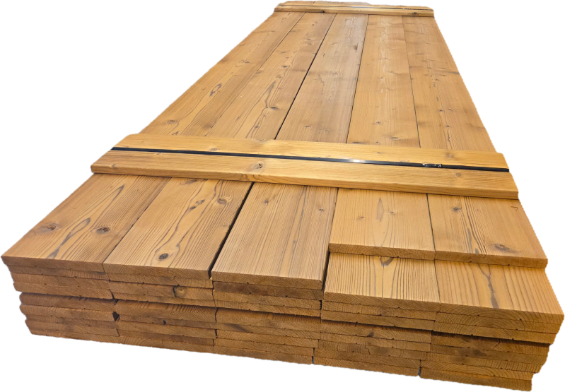 Planken 2.0x18.5 cm - plato verduurzaamd thermowood  - geborsteld