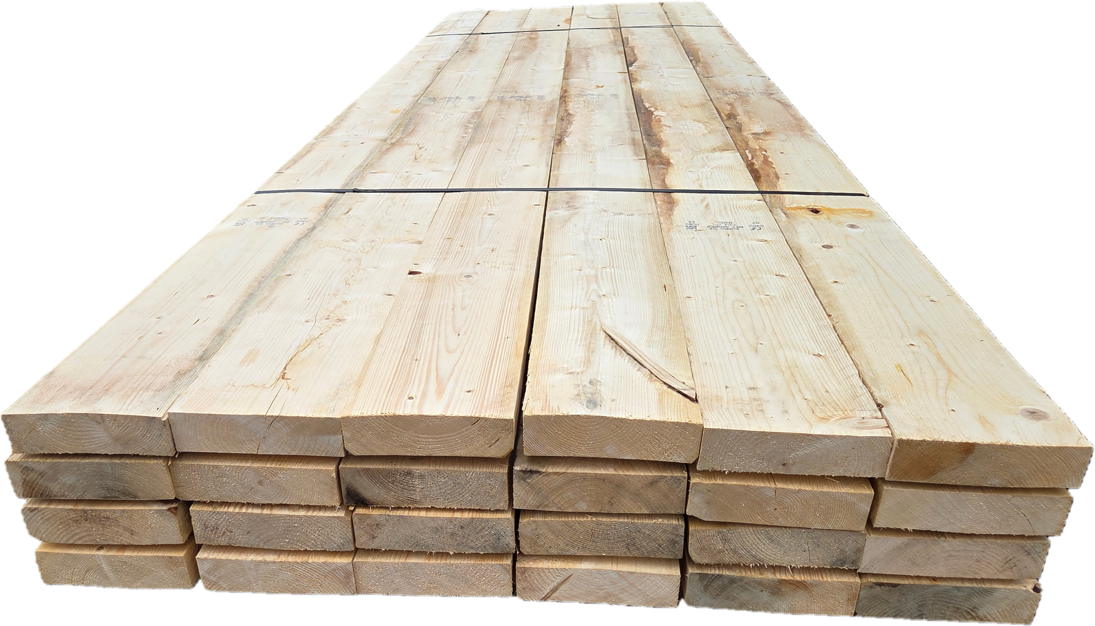 Vuren balken - fijnbezaagd Afmeting: 5.0x17.5 cm