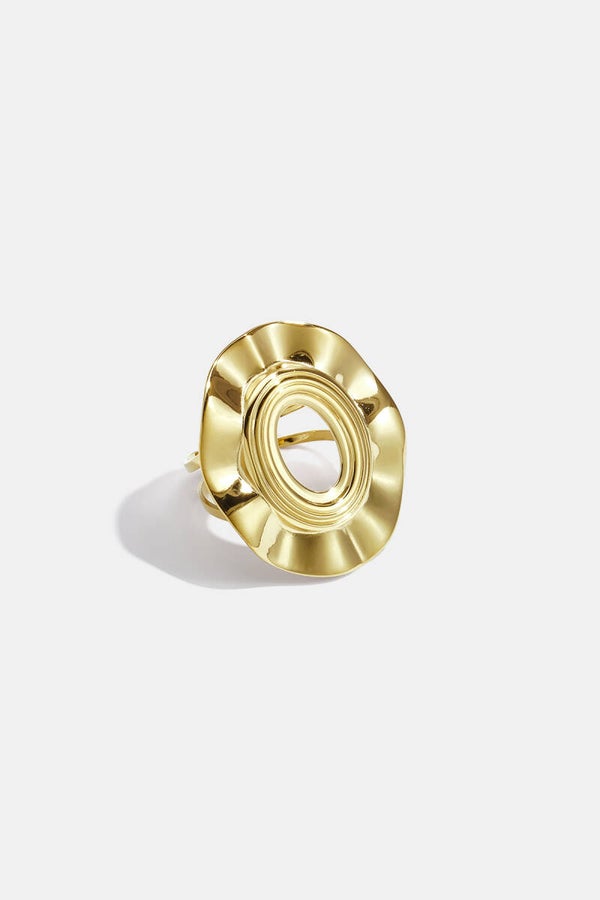 Minimalistische Ring Met Onregelmatige Vorm