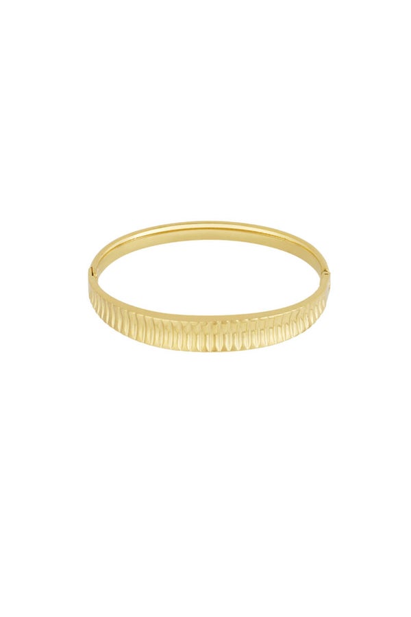 Armband with structure -  Goud