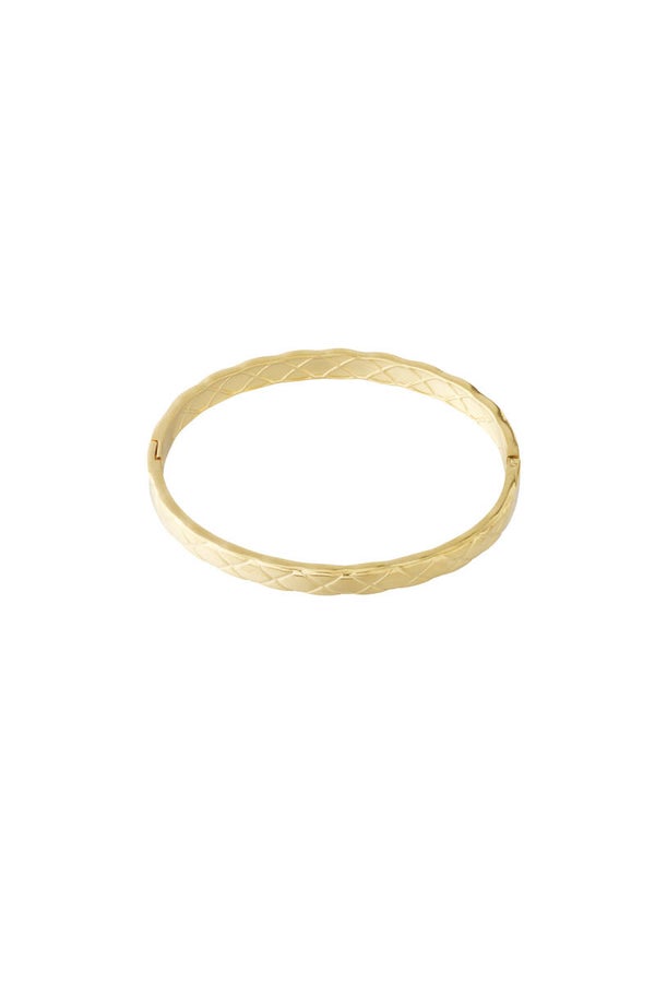 Diamond shaped Bangle armband - Goud