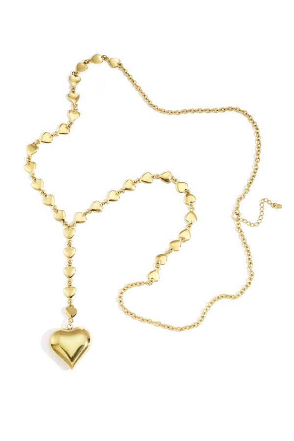 Lange ketting met hart