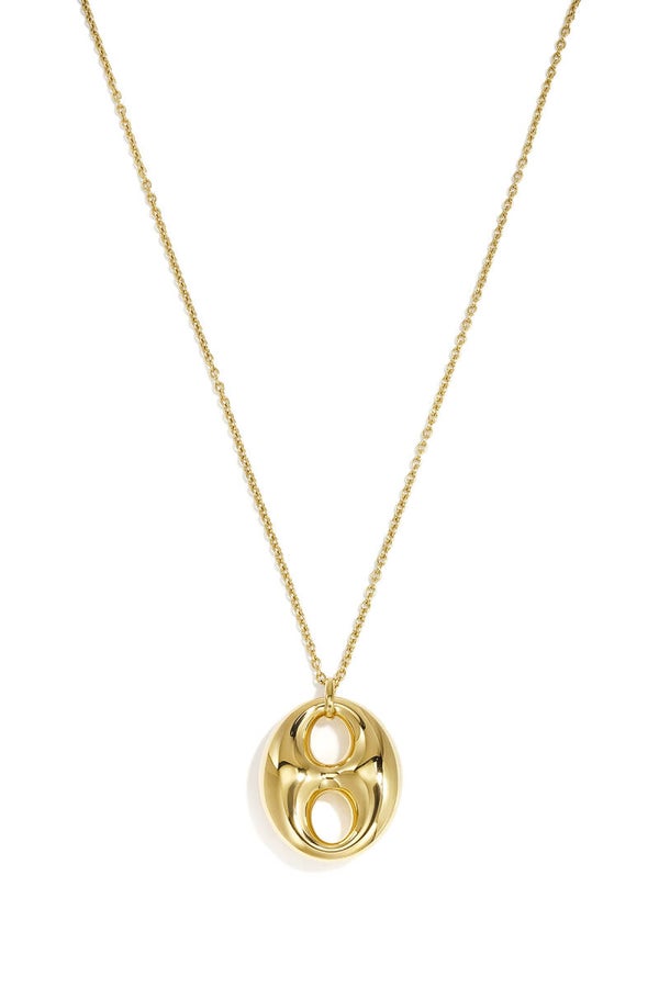 Lange Ketting Met Geometrische Vorm