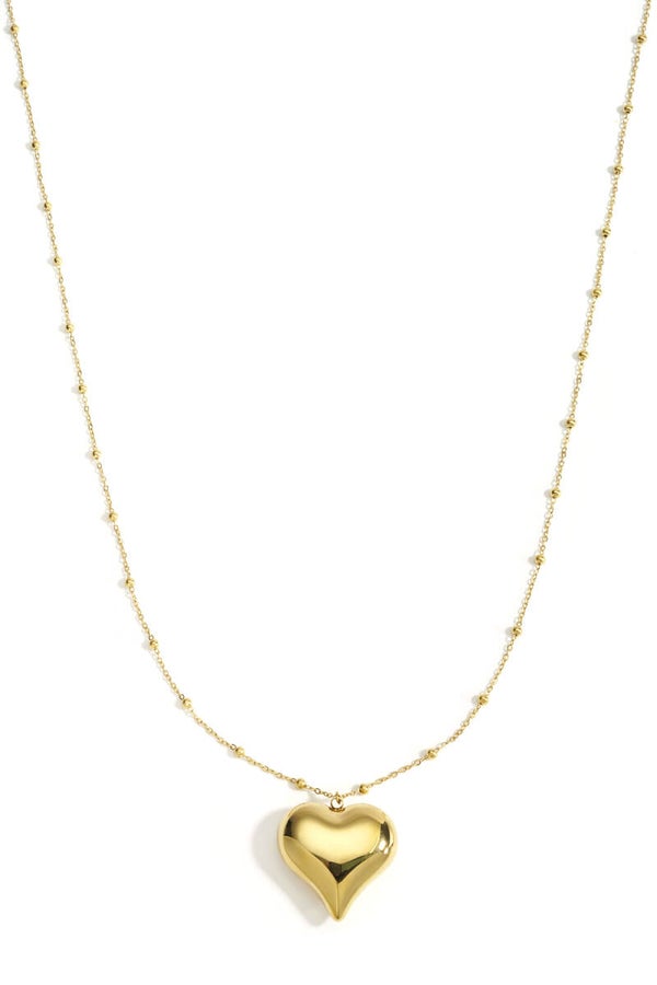 Lange ketting met hart