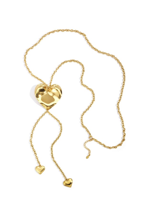 Lange ketting met hart