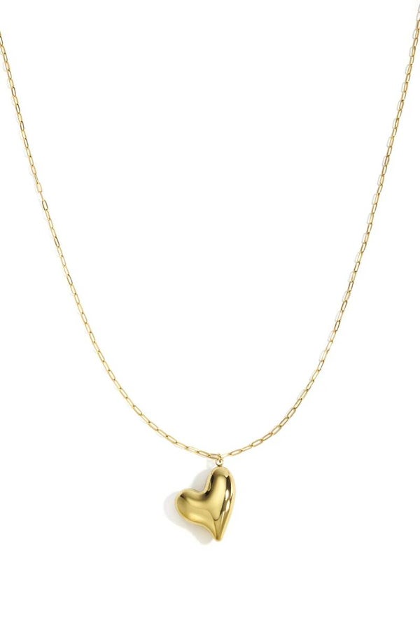 Lange ketting met hart