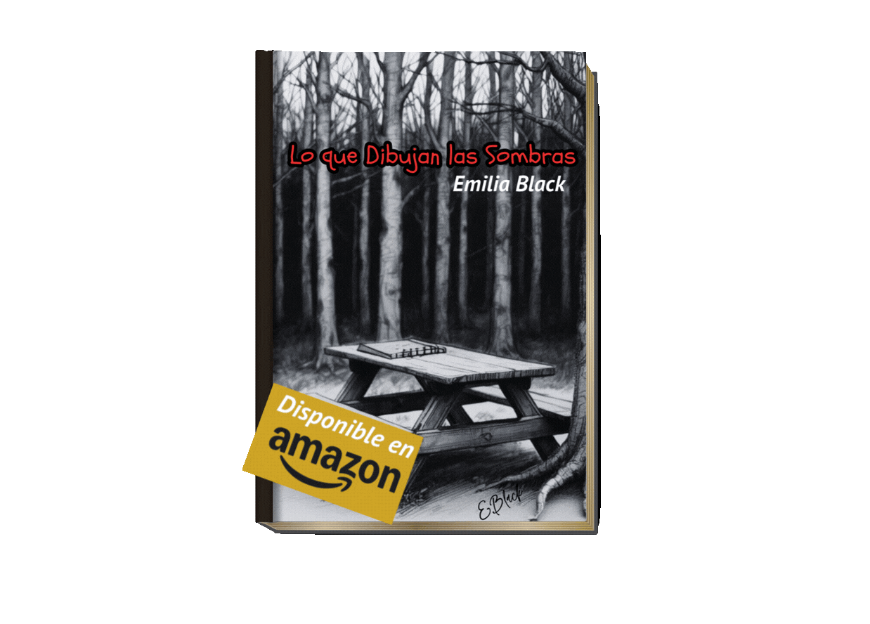 Libro  "Lo que Dibujan las Sombras", Triller Psicologico escrito por Emilia Black 