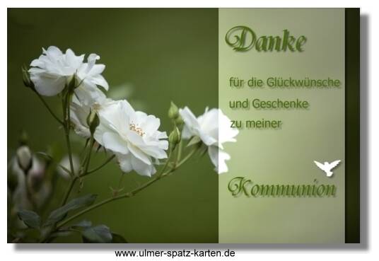 Dankeskarte Kommunion