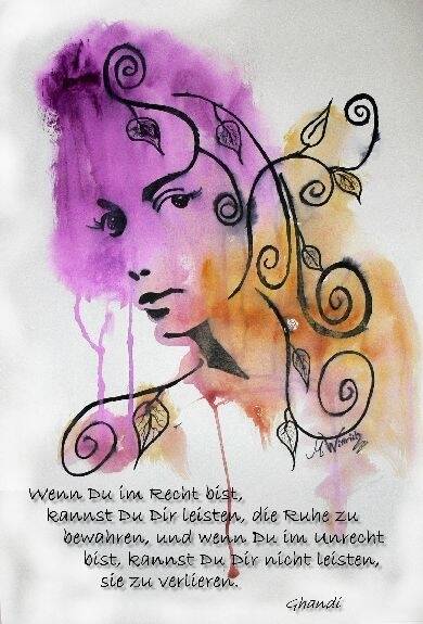 Wenn Du - gezeichnetes Portrait