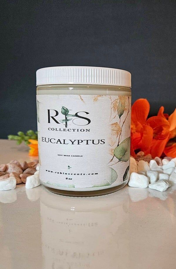 Aromatherapy Glass Jar Candle - 8oz