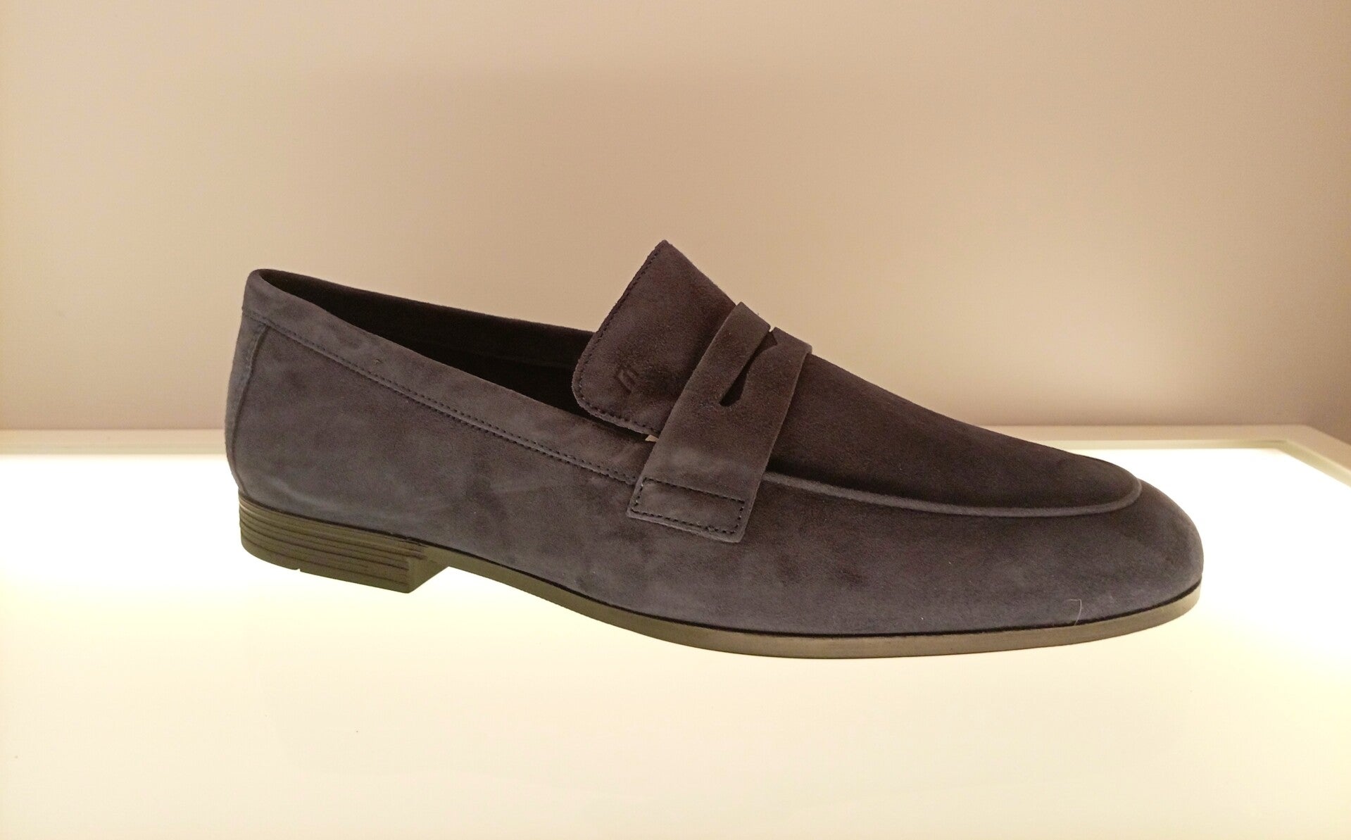 Mocassino Frau Scamosciato Blu