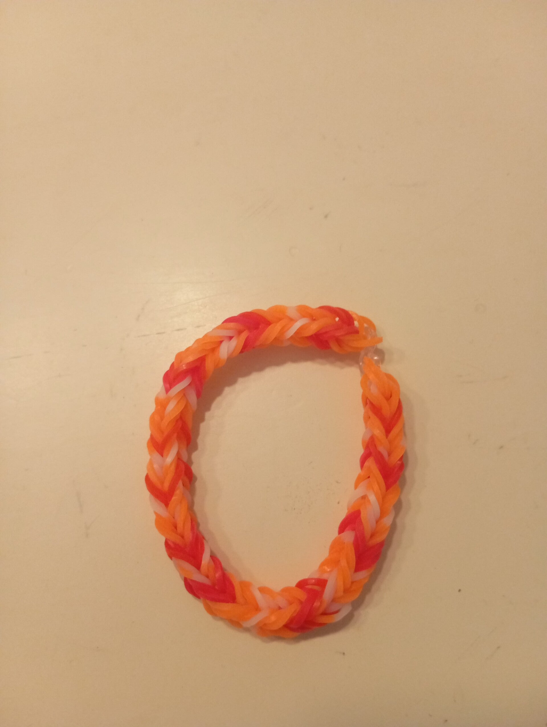 Pulsera de goma color atardecer
