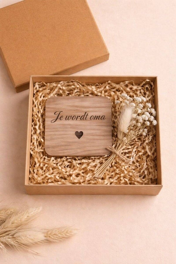 cadeaudoosjes zwangerschapsaankondiging