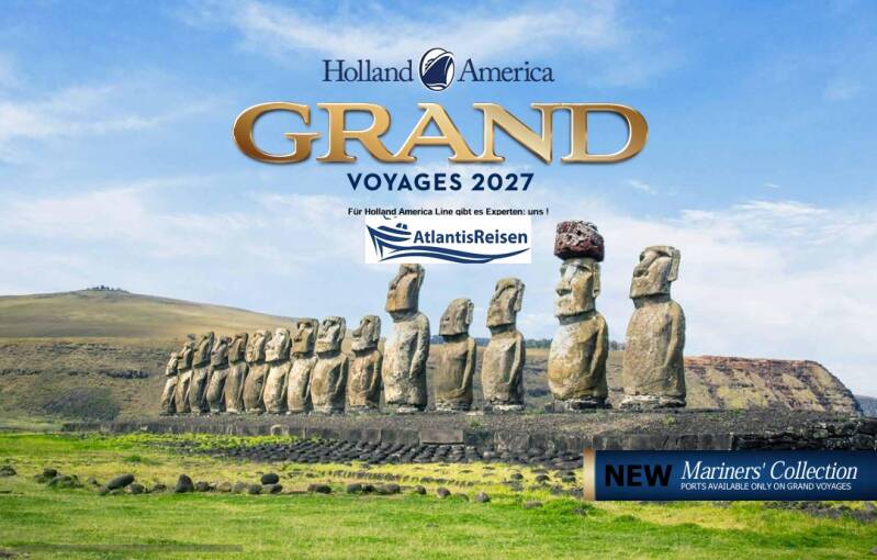 Grand Voyages Katalog Holland America Line | www.atlantisreisen.com