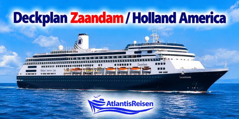 Deckplan Zaandam Holland America Line | www.atlantisreisen.com