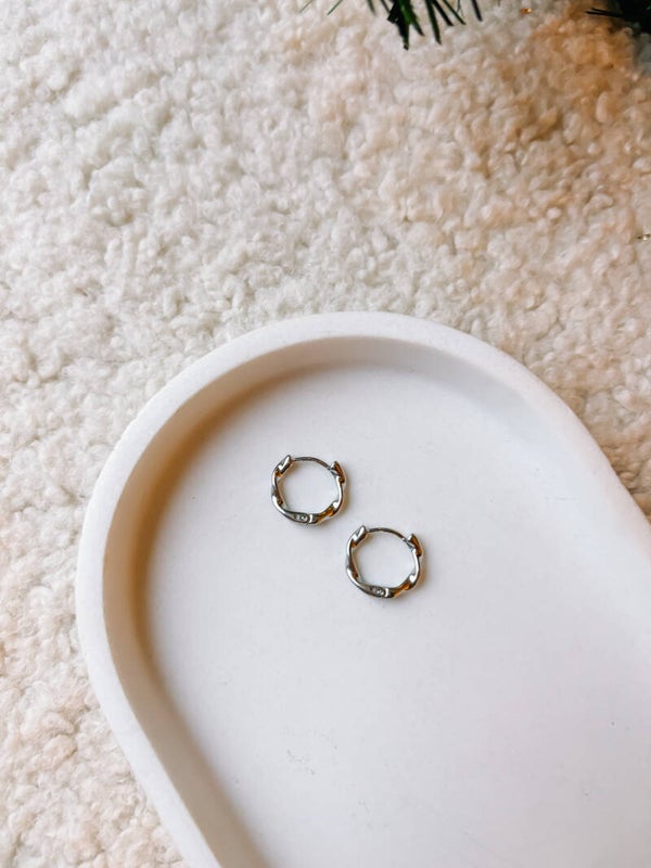 Zilver Braided Hoops