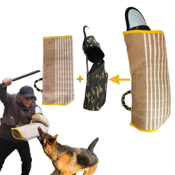 Manchon de mordant bras gauche – protection complète pour dressage canin