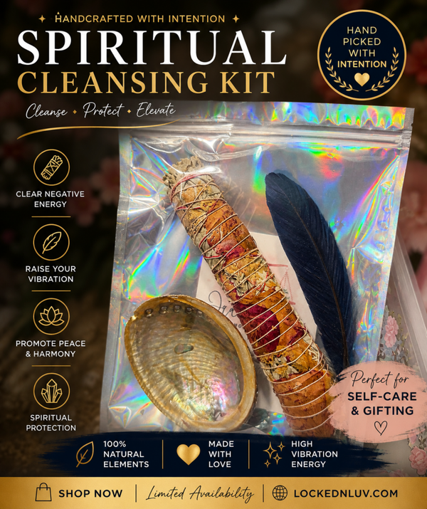Premium Sage, Crystal & Shell Energy Set