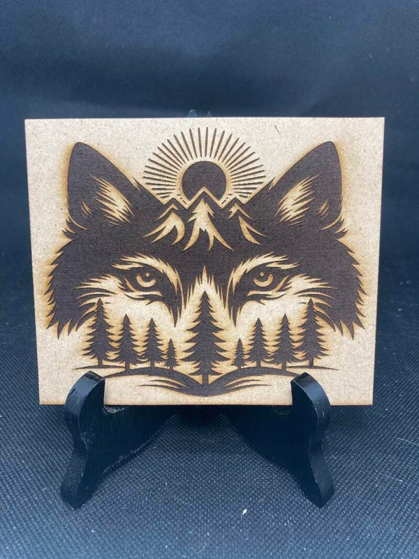 cadre en bois loup modèle 1