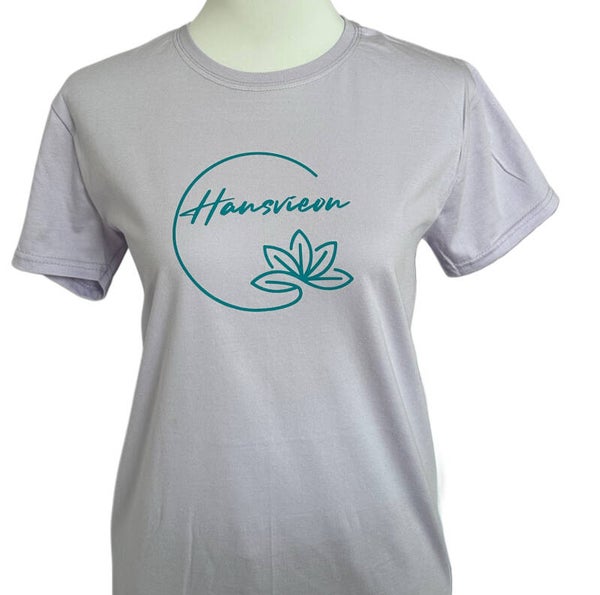 Hansvieon Lotus T-Shirt - Lilac - 100% Cotton - Unisex