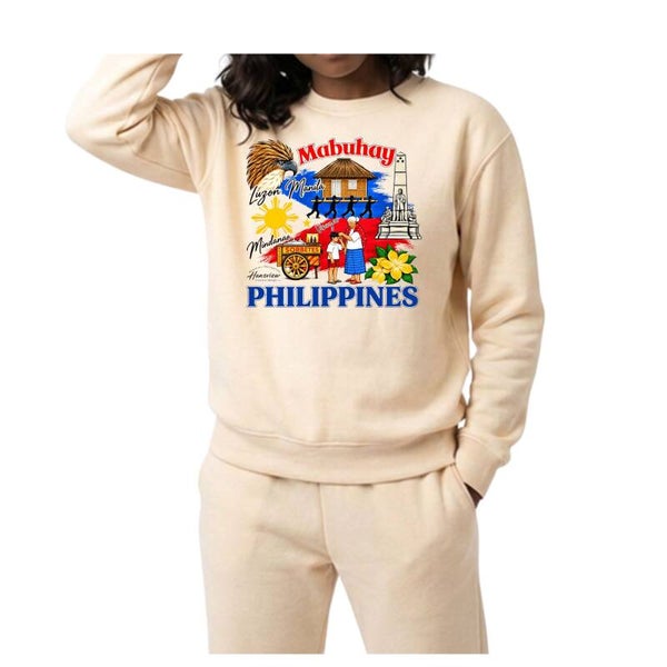 Mabuhay Philippines in Ultimate Comfort - Apricot - Cotton- Unisex