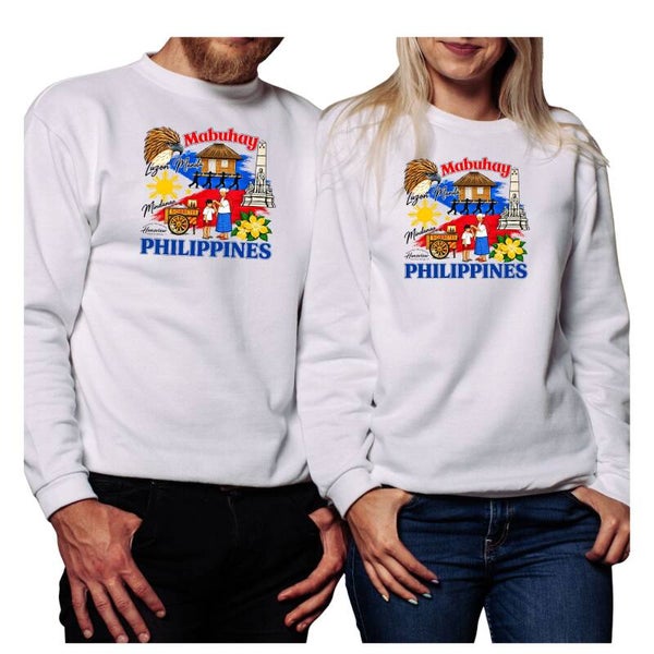 Mabuhay Philippines Ultimate Comfort - White - Cotton- Unisex