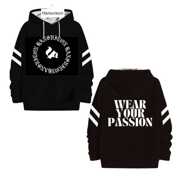 HOODIE Hansvieon Black/White for Men & Women