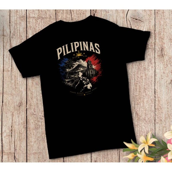 Pilipinas Heritage Graphic Tee – 100% Premium Cotton-Black - UNISEX
