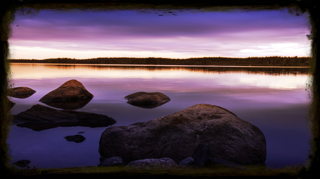 Afterglow in Northern Finland