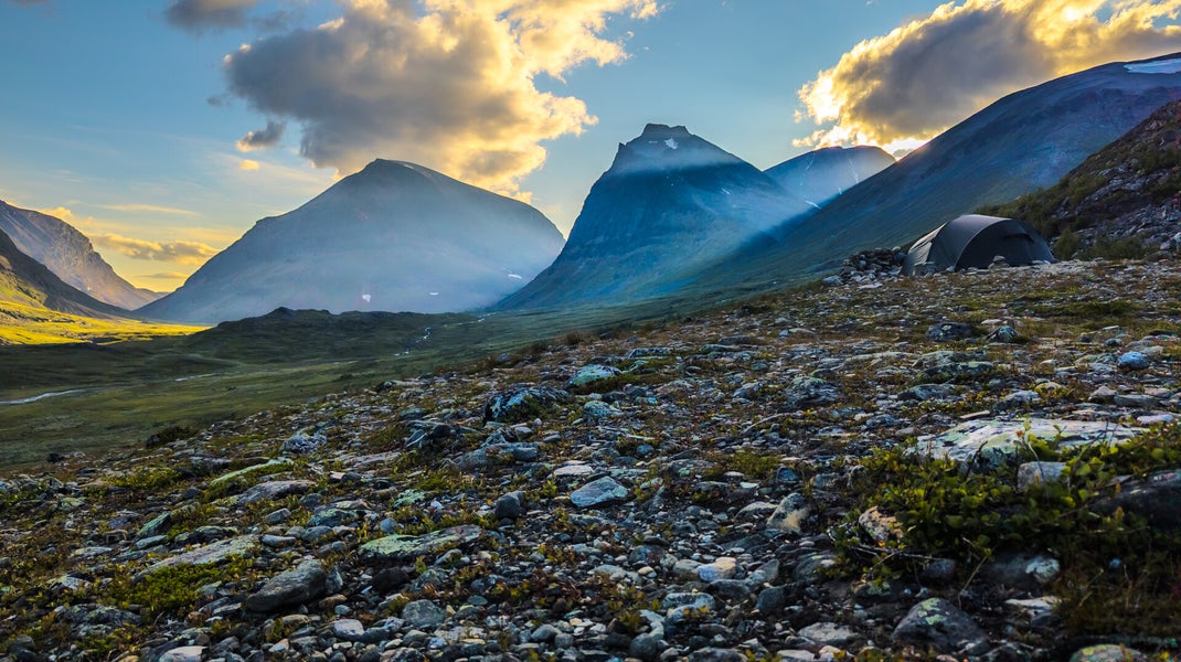 Fjällvandring i Kebnekaise vid tältplatsen| Landscape Photography