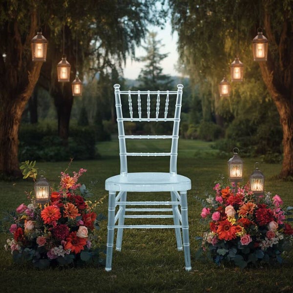 Clear Ice Chiavari Chair Hire