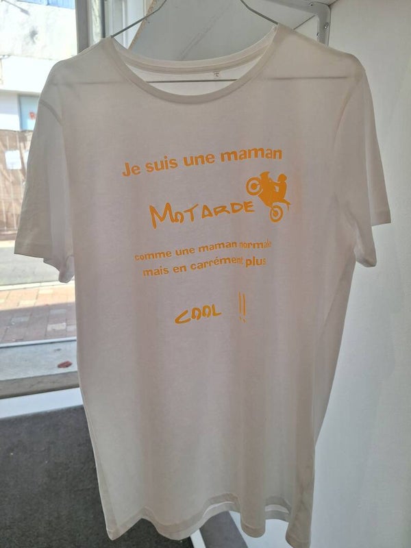 T-shirt "Je suis une maman MOTARDE"